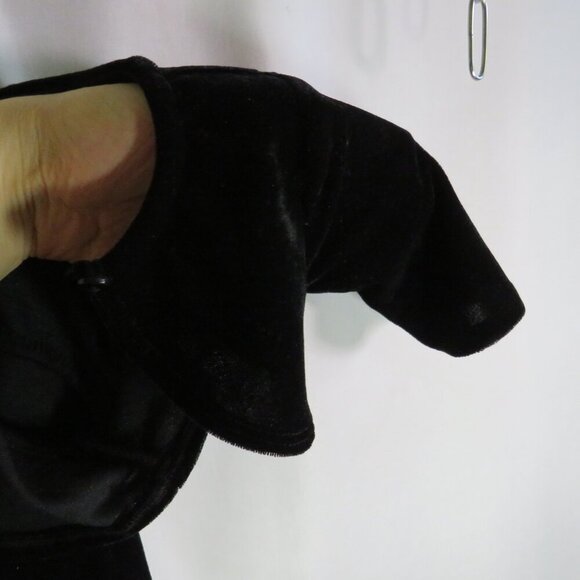 Plaid Dress with Velour Jacket & Satin Ruffled Panties - Picture 5 of 16